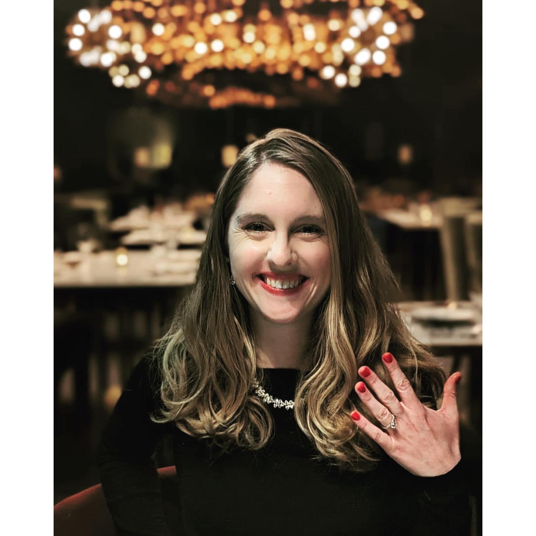 Engagement celebratory dinner!