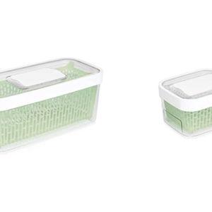 OXO Good Grips GreenSaver Produce Keeper - Large,White and OXO, Good Grips Storage Container