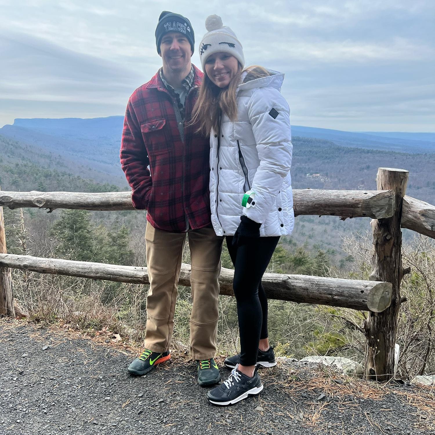Hiking Mohonk Mountain on Christmas Eve 2023.