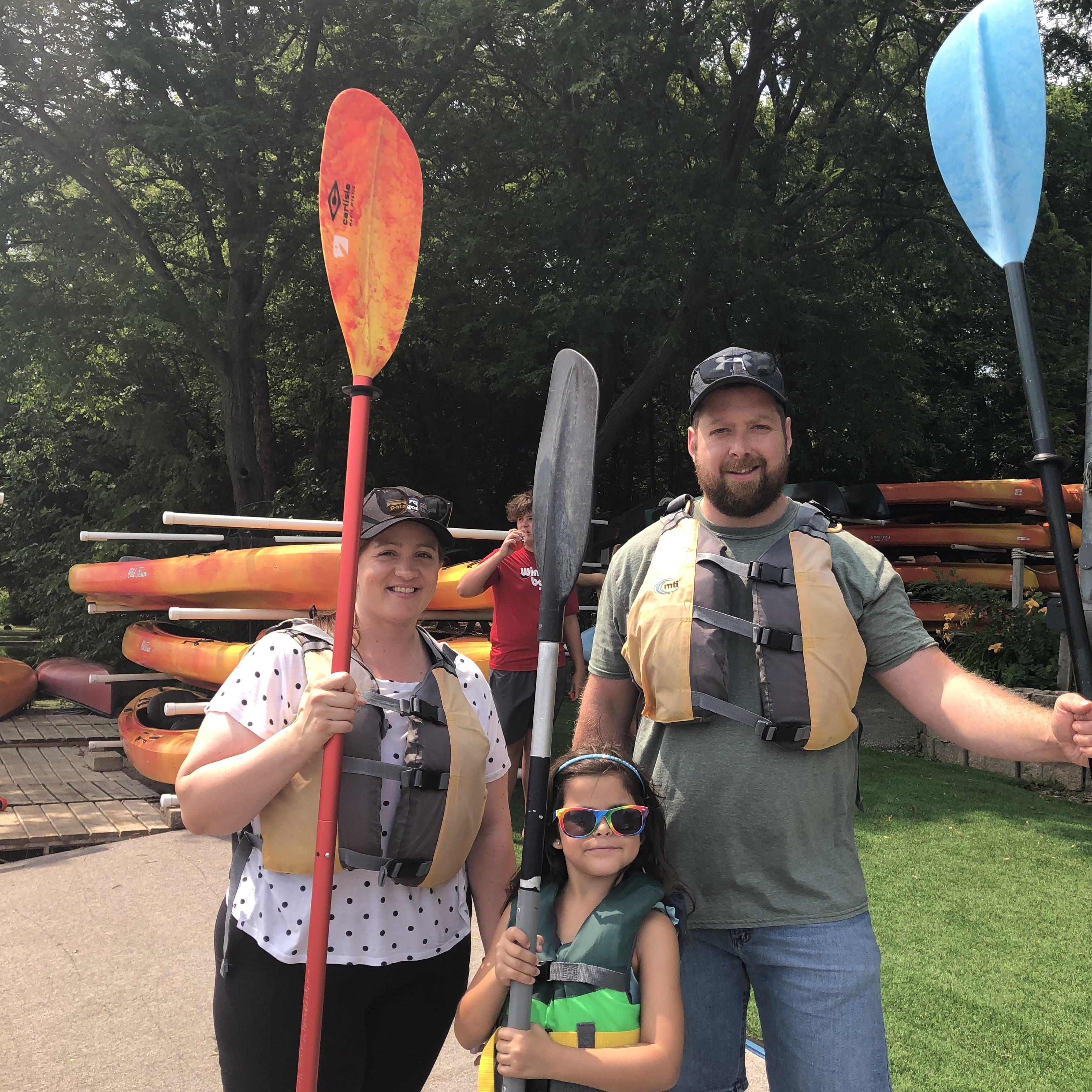 Cool dudes :) we have enjoyed going kayaking the last couple years on Lake Wingra in Madison.
