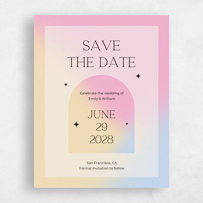 Apple Sauce, Yellow Wedding Save the Date - Kalia Classic