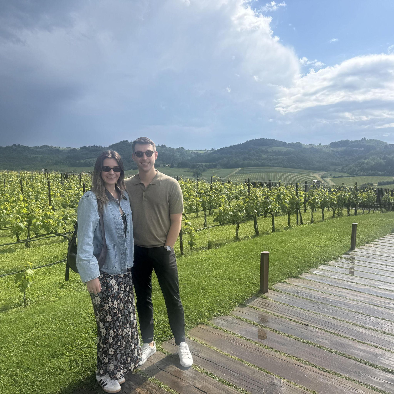 At the winery in Tuscany, Italy. May 2025.
