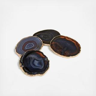 Rose Gold Lumino Coasters, Set of 4