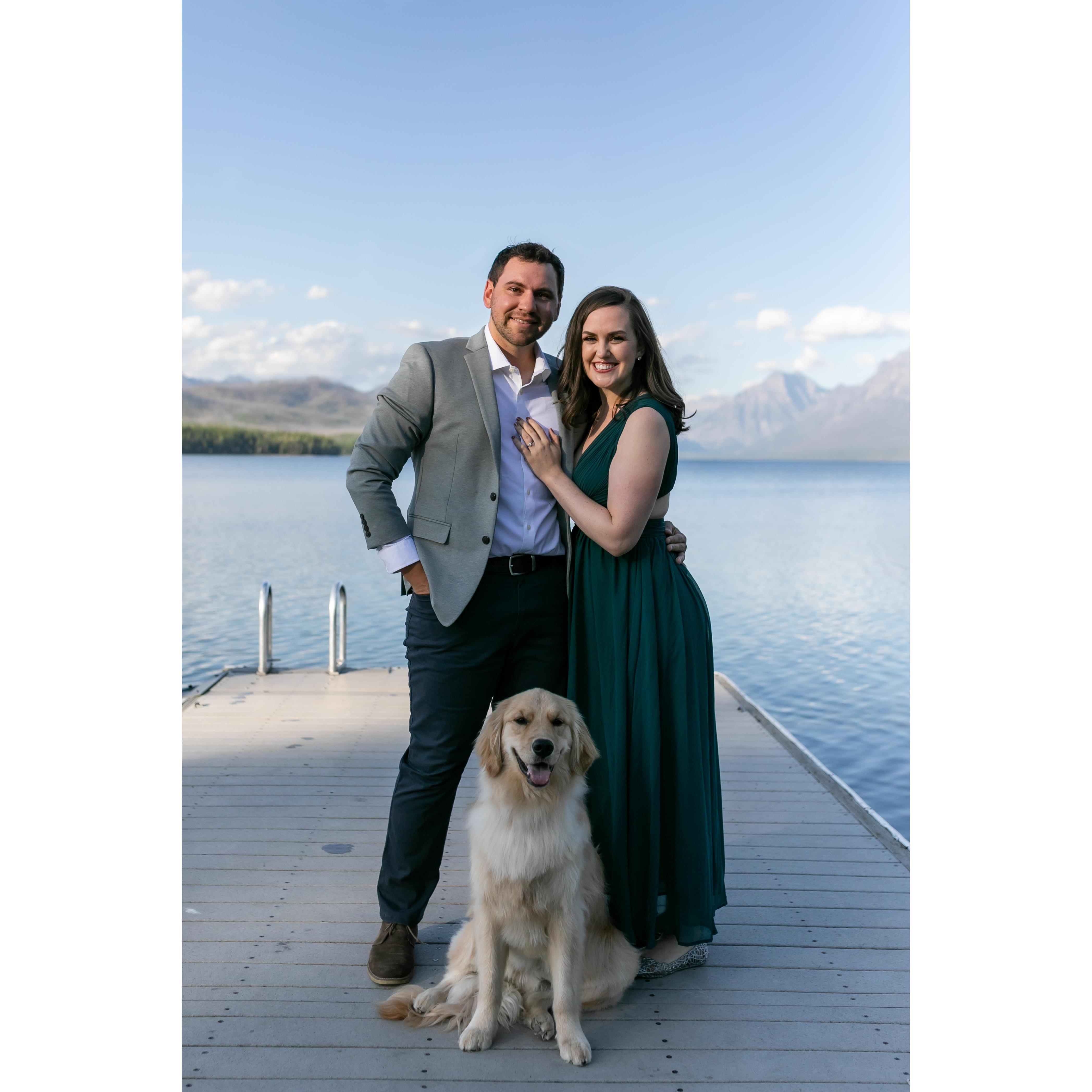 Engagement pictures at Glacier.