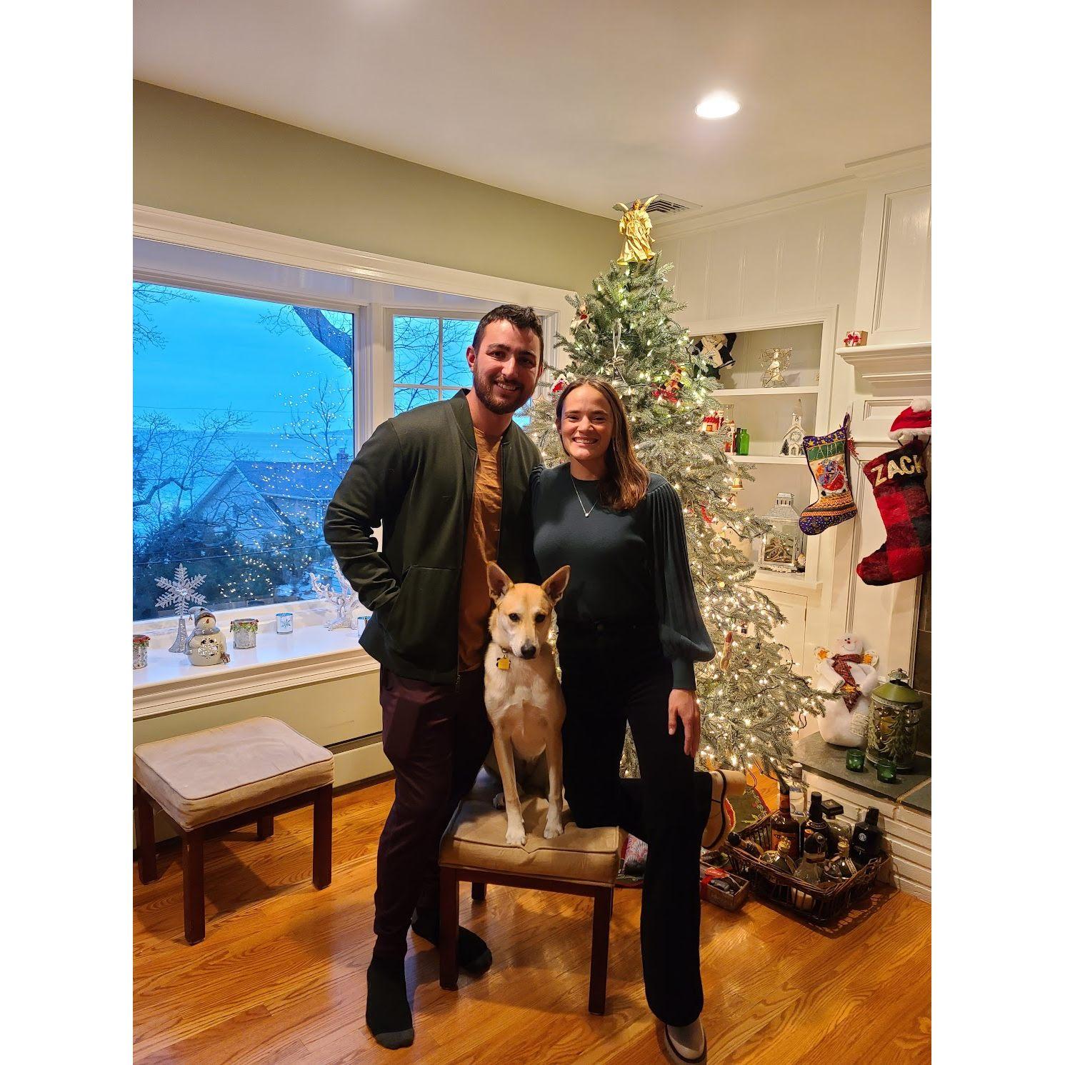 Our first Christmas together, Bayville, NY. December 2020.