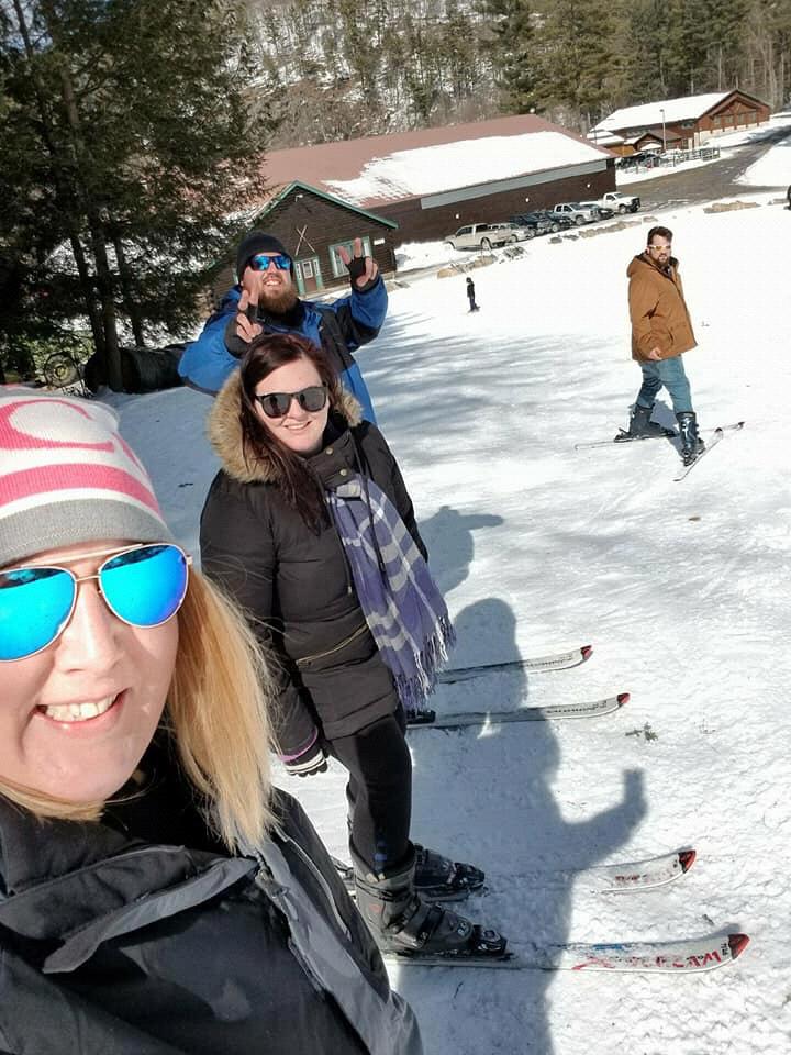 Billy's first time on skiing