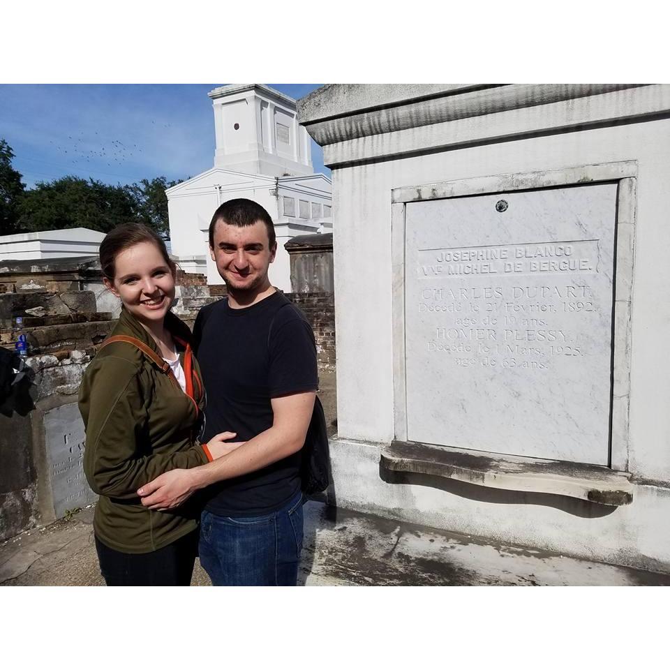 Alissa and Daniel visited a New Orleans cemetery!