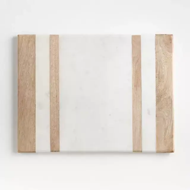 Wood/Marble Inlay Serving Board