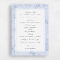 Blue Wedding Program - Hermine