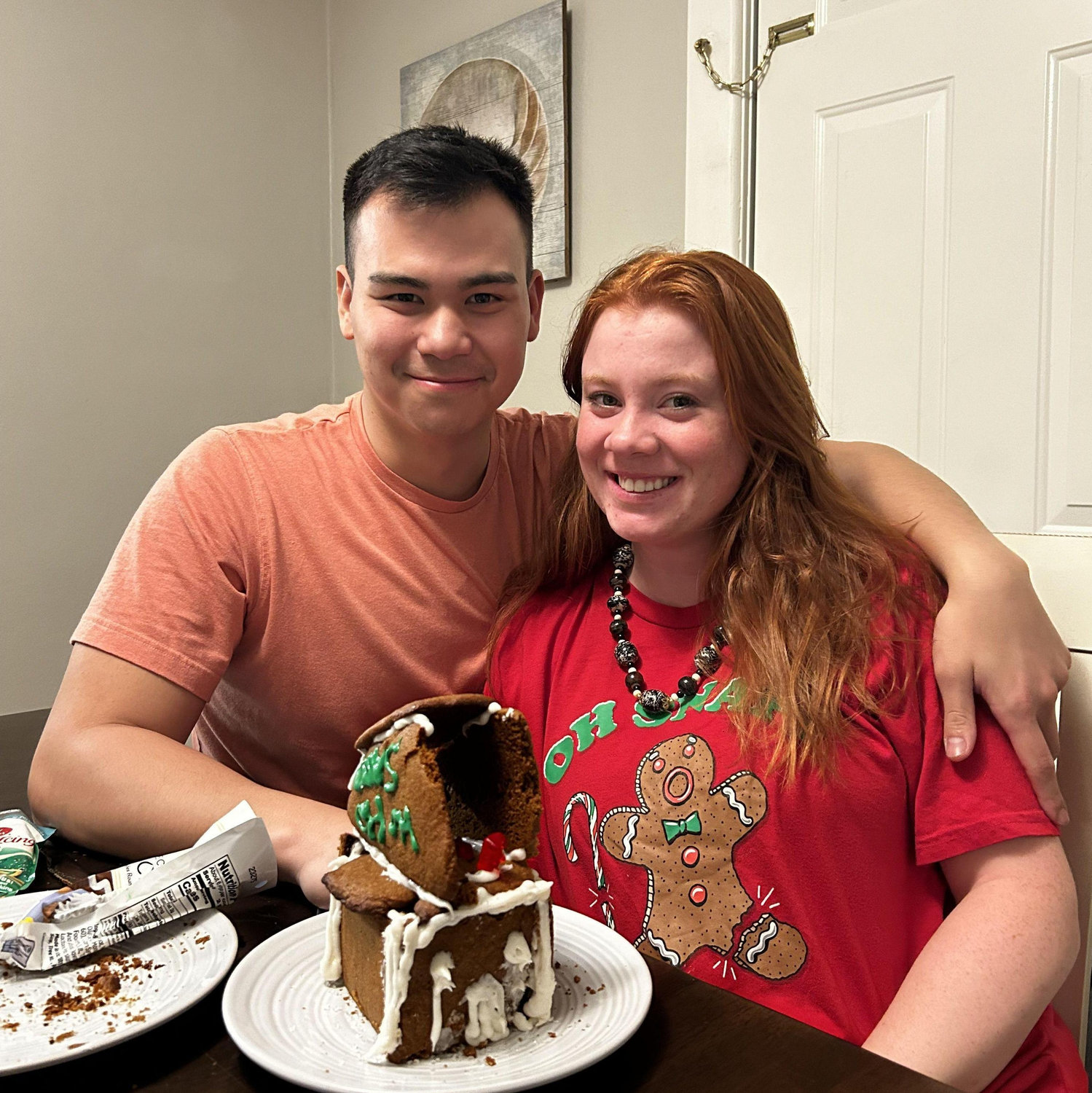 Our horrible gingerbread house