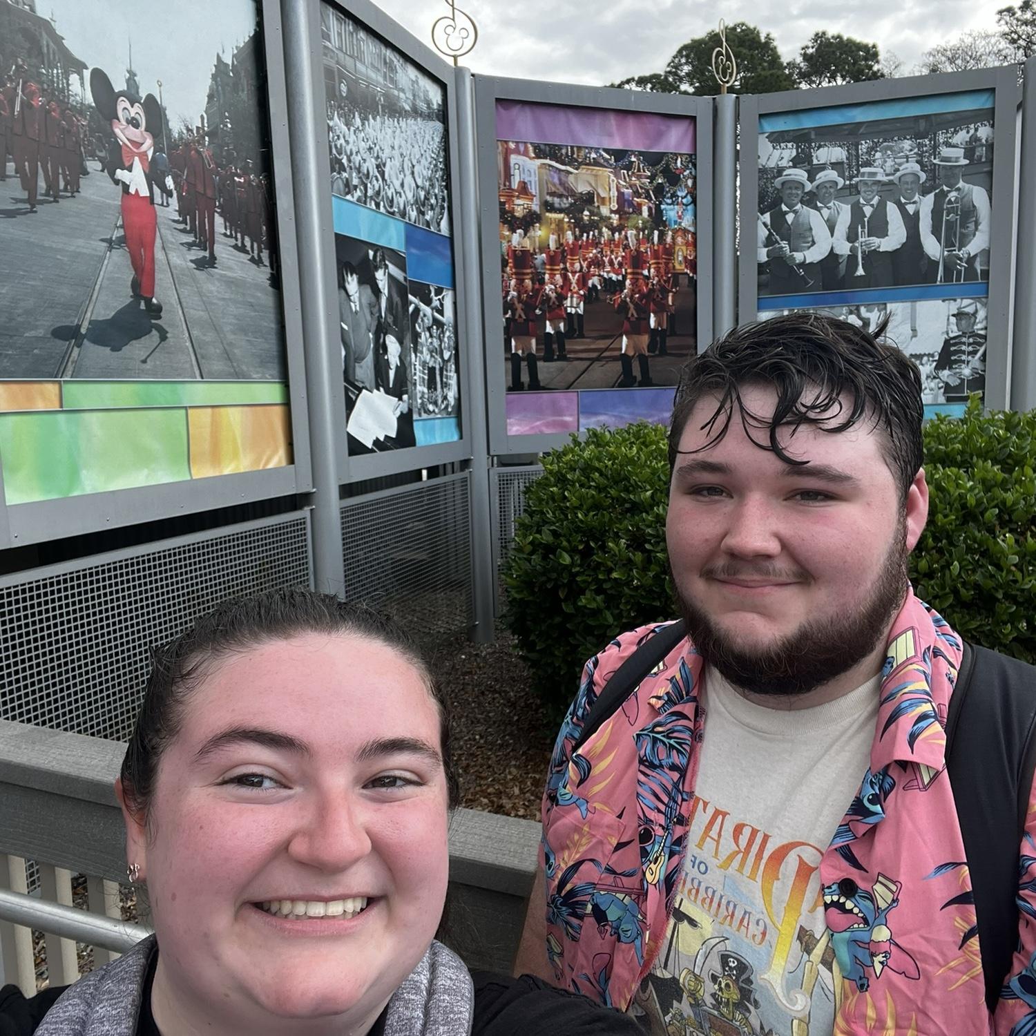 BTS of when we marched at Disney World with the Pride of Nicholls in 2024.