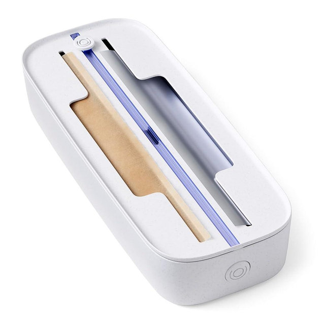 YouCopia StoraRoll Wrap Dispenser 2-in-1, Drawer Organizer for Foil, Plastic Wrap, Parchment and Wax Paper with Safety Cutters and Labels for Kitchen Organization