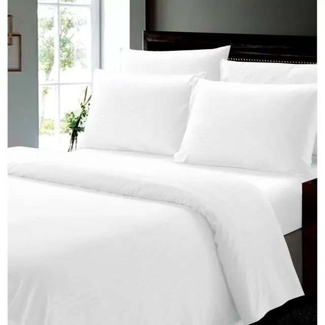Noble House Easy Care 1800 Embossed 6pc Wrinkle Resistant Super SoftSheet Set With 18" Deep Pockets - White - Queen