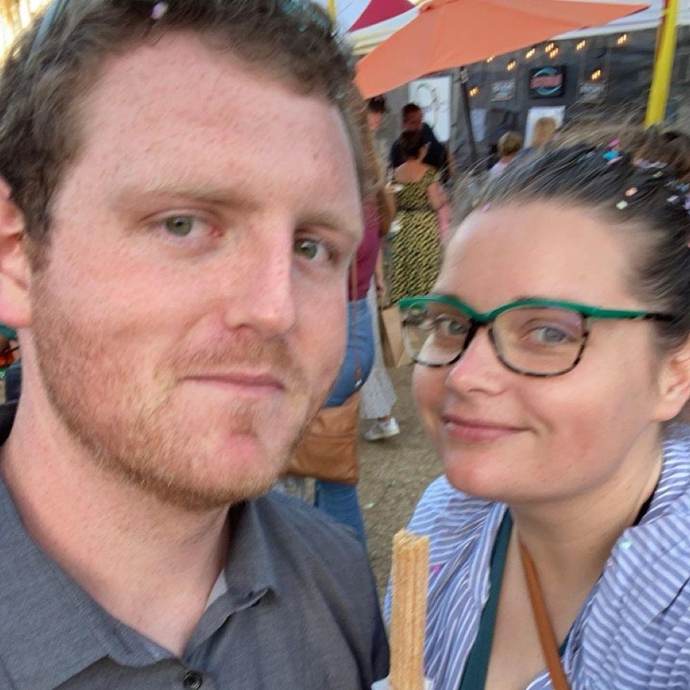 The first photo we ever took together, 11 days after our first date!