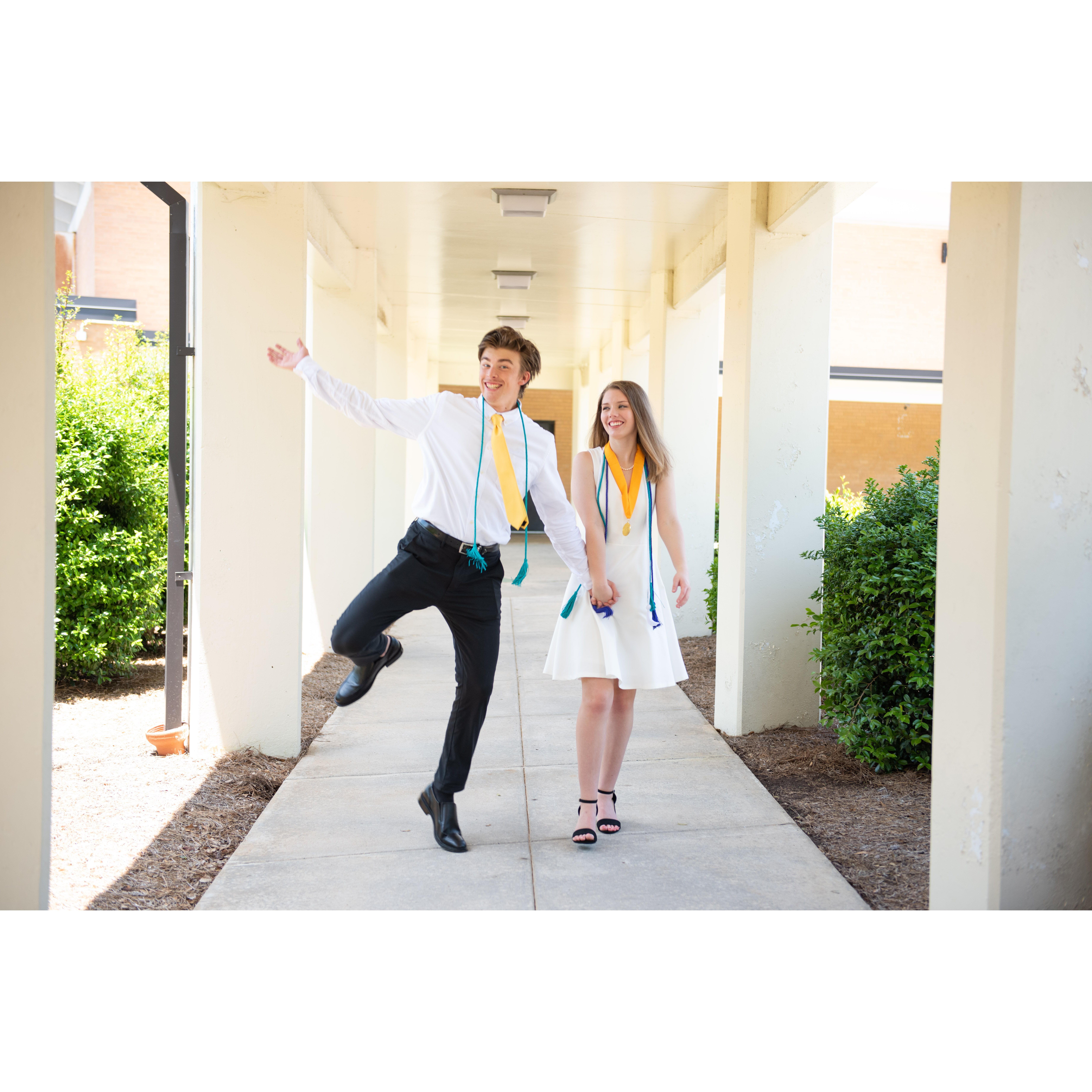 We graduated high school together!
