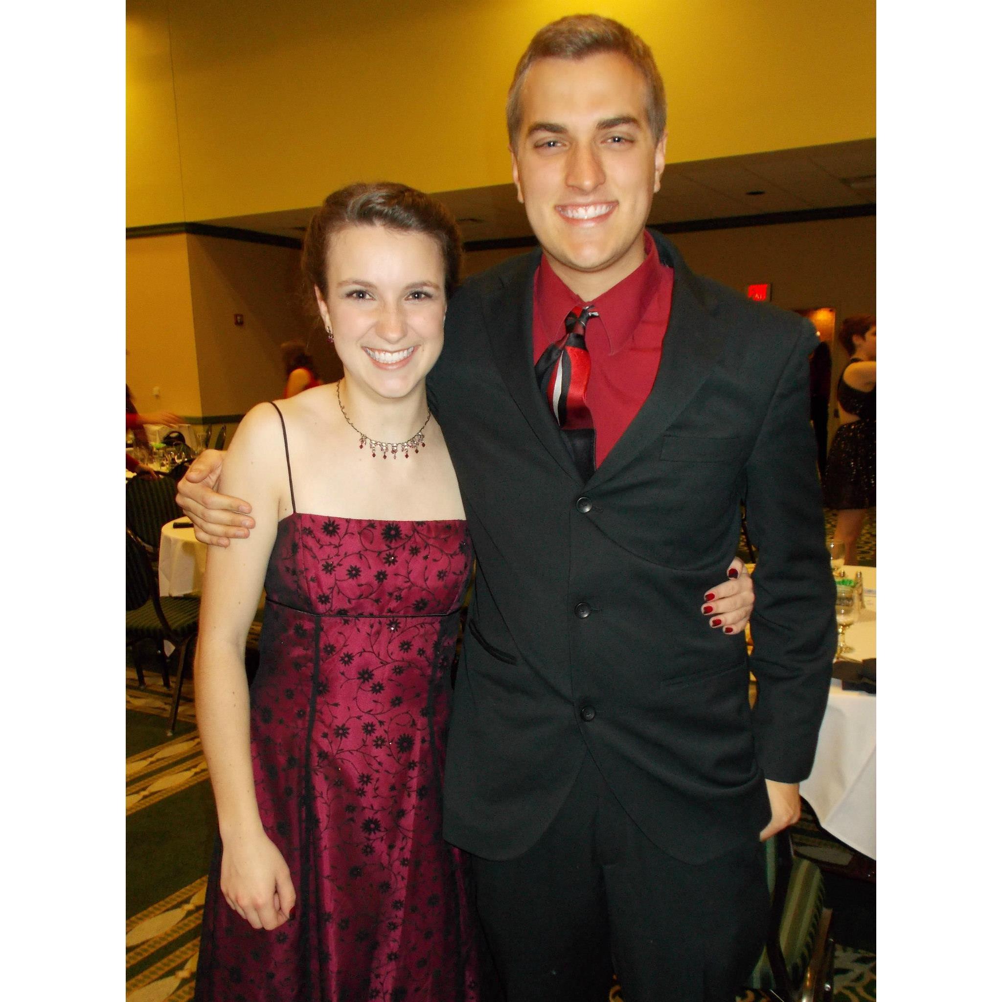 Our first photo together! Long before we started dating!