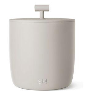 Simple Modern Vacuum Insulated Ice Bucket with Lid and Scoop | for Cocktail, Champagne, Wine, Beer, & Hosting | Stainless Steel 100oz Capacity for Large Parties | Rocks Collection | Almond Birch
