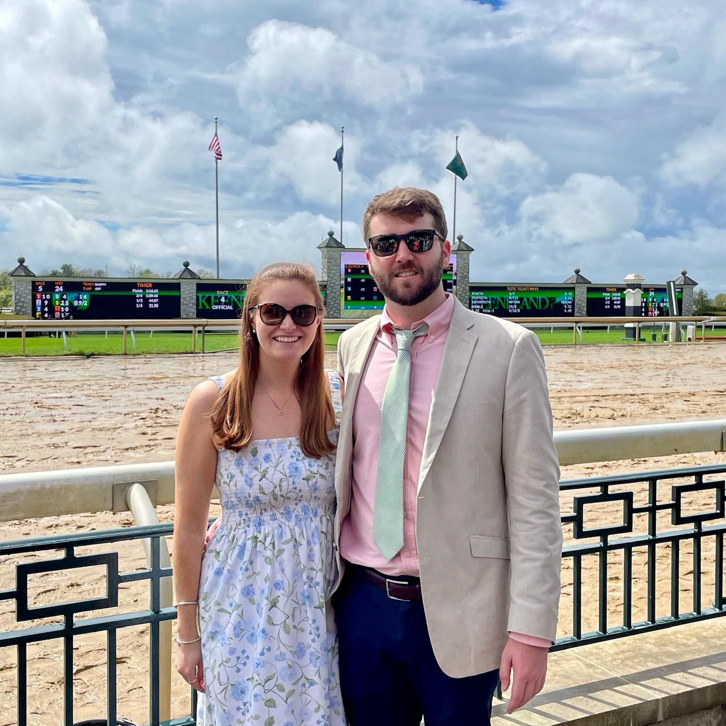Our first visit together to Keeneland, where we got engaged 1.5 years later! April 2024
