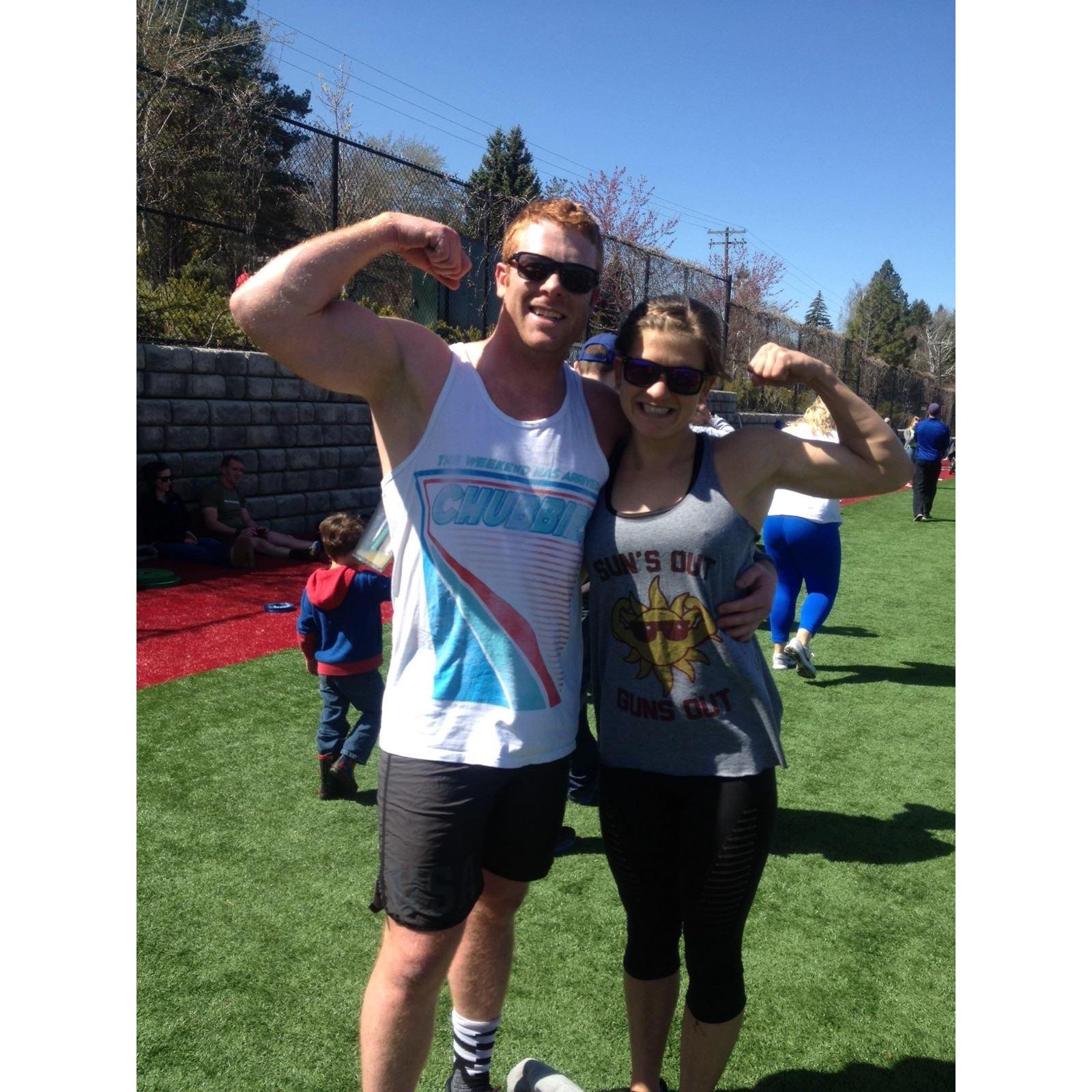 Selling tickets to the gun show.