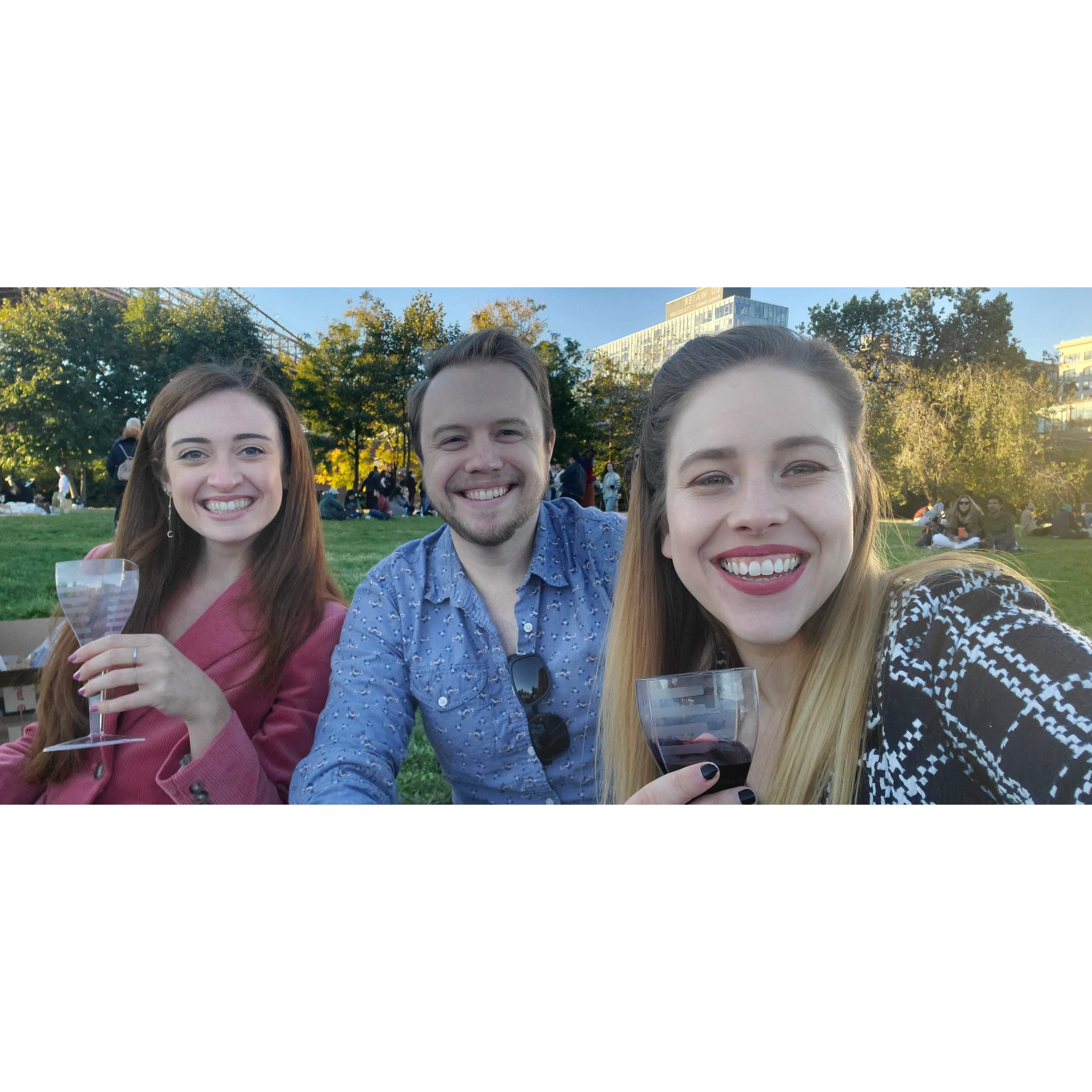 Spending time with Emily at Morgan and Mary's intimate 2020 wedding.
