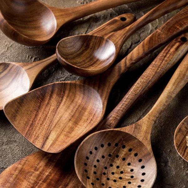 Woodenhouse 10-Piece Spoon & 3 Cutting Boards Set
