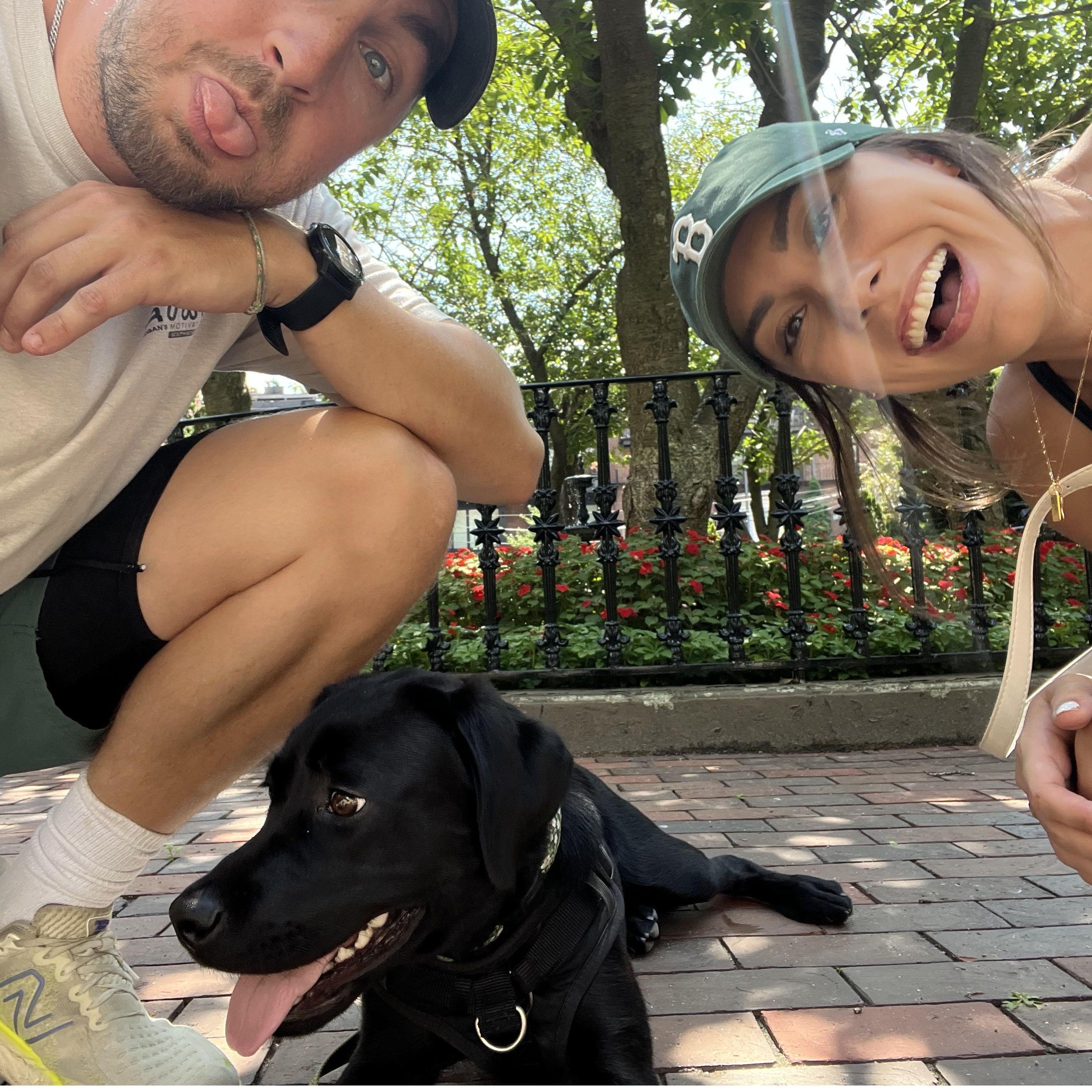 Family walks with Carm on the weekends through the South End.