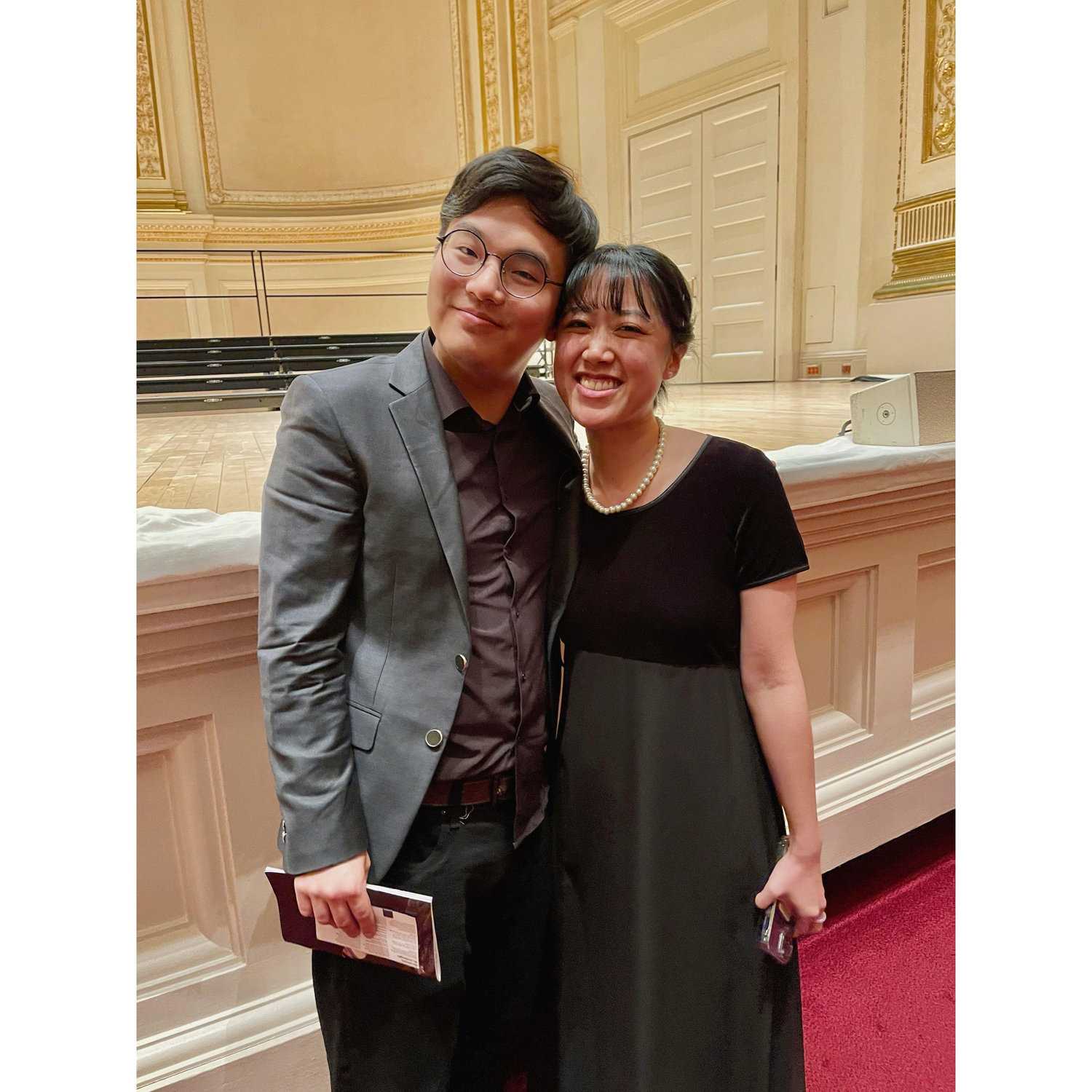 March 2023 - Our very first photo together at Carnegie Hall in New York