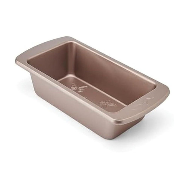 Dolly Parton Butterfly Stamp Loaf Pan – Carbon Steel Nonstick Bakeware with Textured Butterfly Design, Durable Rolled Rim, Oven Safe to 450F, Perfect for Breads, Pound Cakes, Meatloaf and More