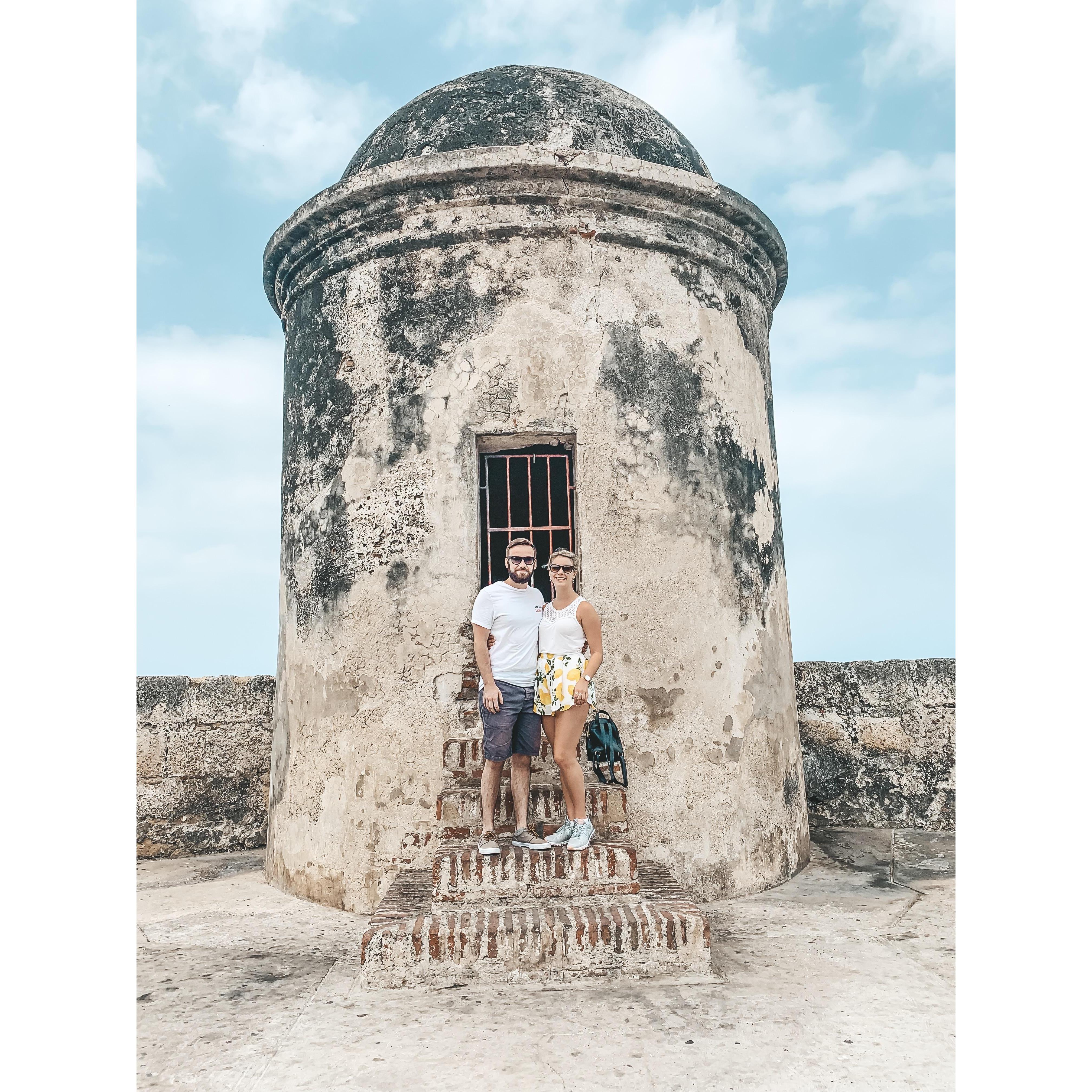 Definitely our favorite place to visit in the Panama Canal locations is Cartagena, Columbia. This pic was snapped in the Old Town from when Ashley visited Lewis on the Coral Princess.