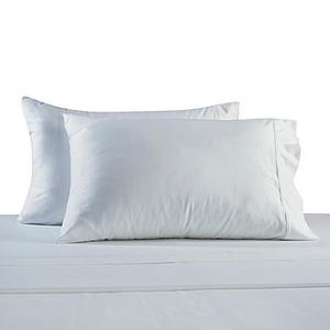 330-Thread Count Cotton Sateen Standard Pillowcases in White (Set of 2)