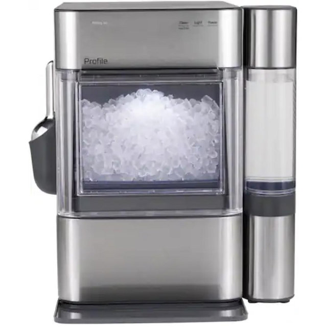 GE Profile - Opal 2.0 Ultra Nugget Ice Maker with Side Tank and Scale Inhibiting Filter - Stainless Steel