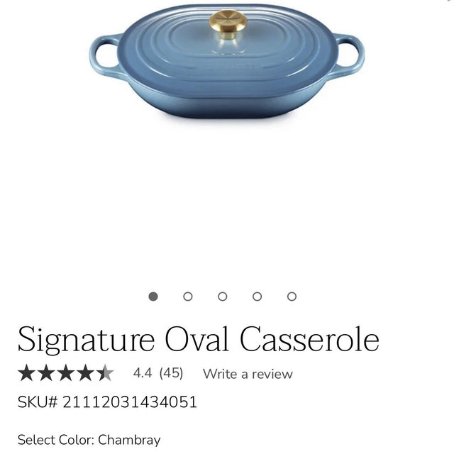 Signature Oval Casserole