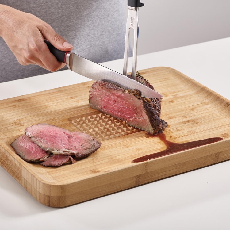 Joseph Joseph, Cut & Carve Bamboo Cutting Board | Zola