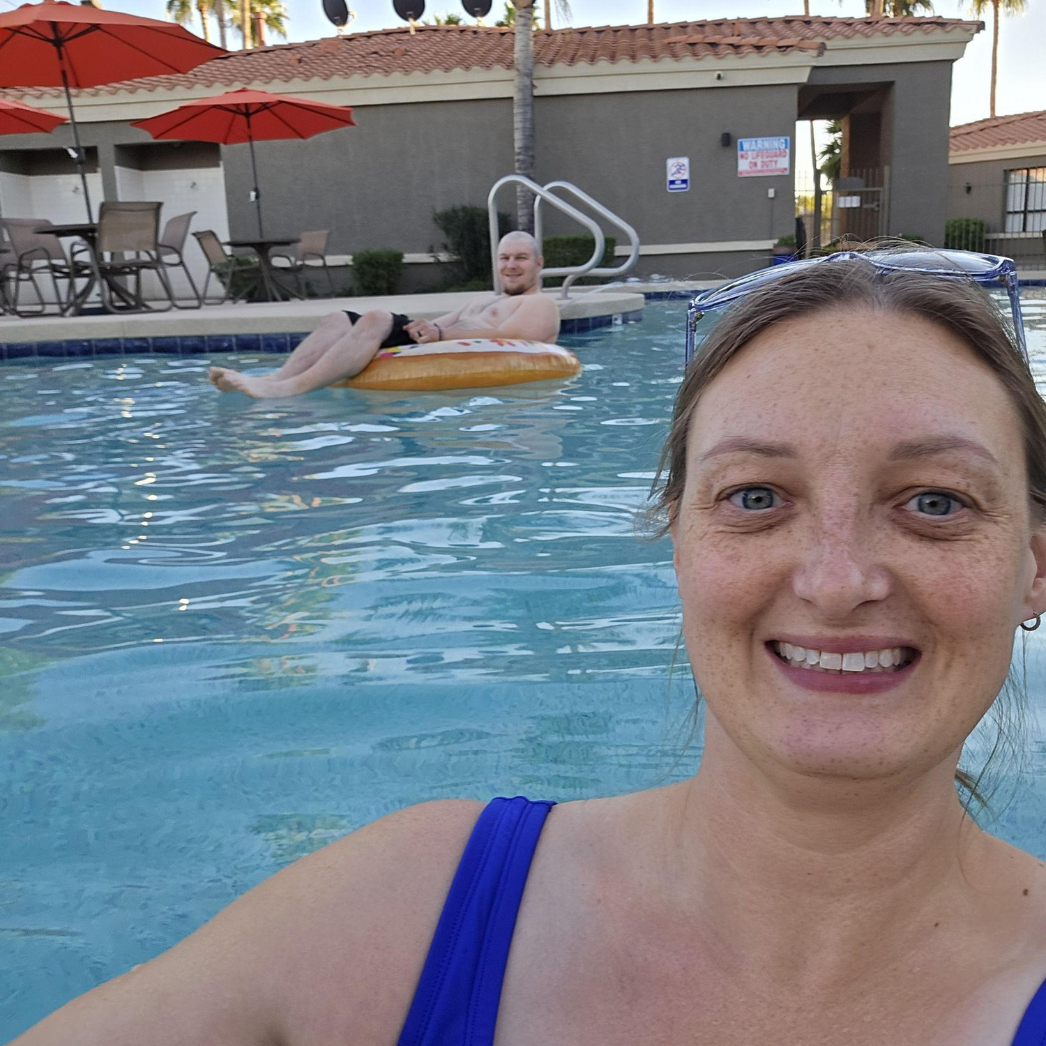 Pool time in January - yes please!