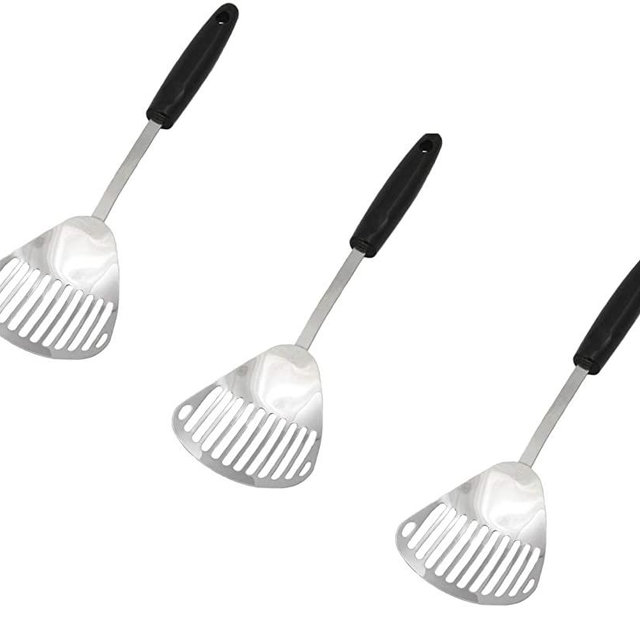 Chef Craft Stainless Steel Slotted Skimmer | 13-Inches Long | 3-Pack