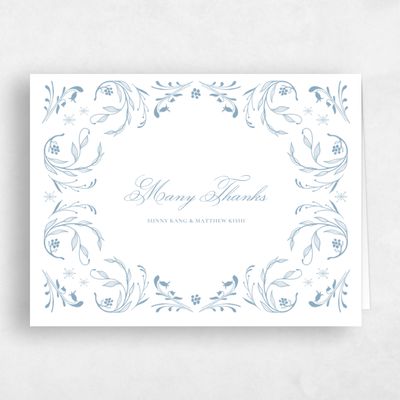 Blue Spring Wedding Thank You - Camberley Landscape