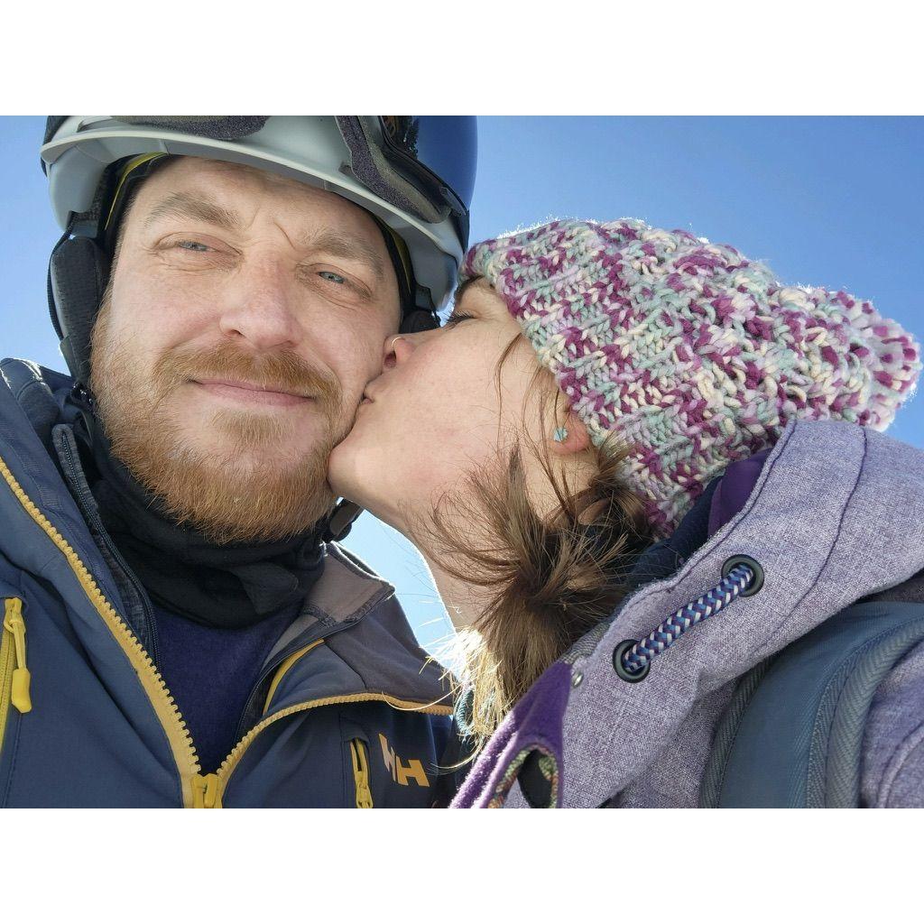 Our first time skiing together!