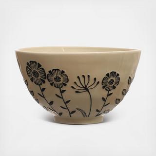 Hand-Painted Serving Bowl