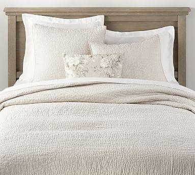 Belgian Flax Linen Handcrafted Quilt - Flax