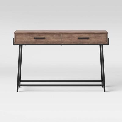 Corinna Angle Leg Sofa Console Wood - Threshold™
