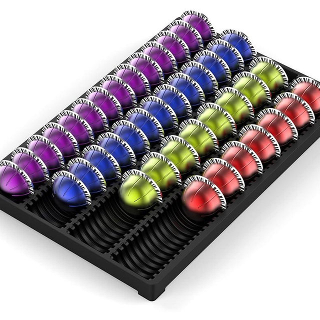 EVERIE Coffee Pod Storage Holder Drawer Insert for Counter Compatible with Nespresso Vertuoline Capsules, Pack of 2