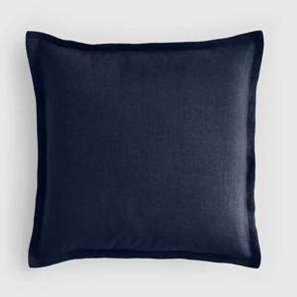 European Linen Euro Sham in Navy
