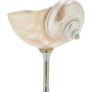 Shell Silver Stemmed Cocktail Glass