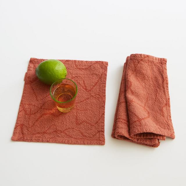 Little Napkins - weave terra cotta