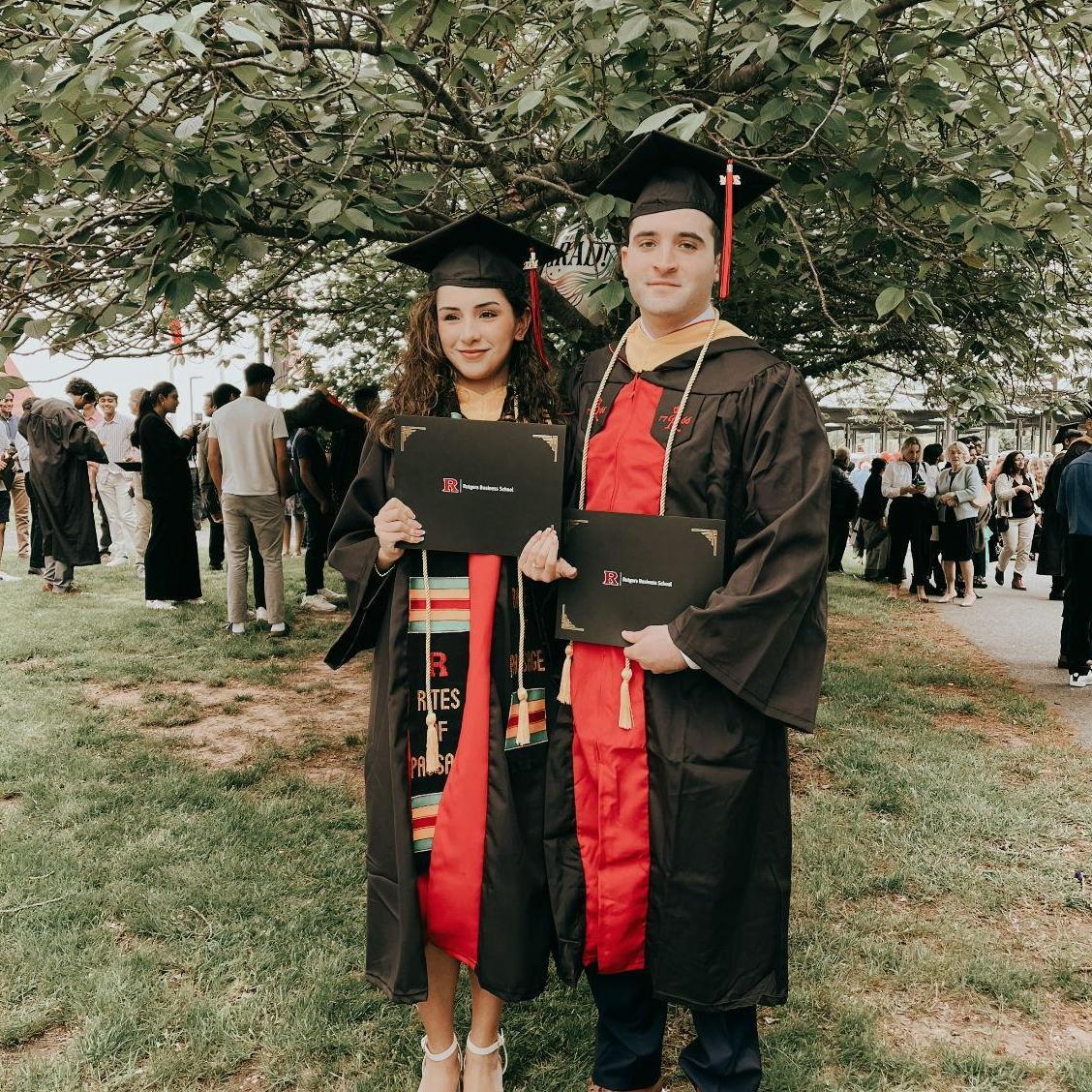 We graduated from Rutgers Business School together