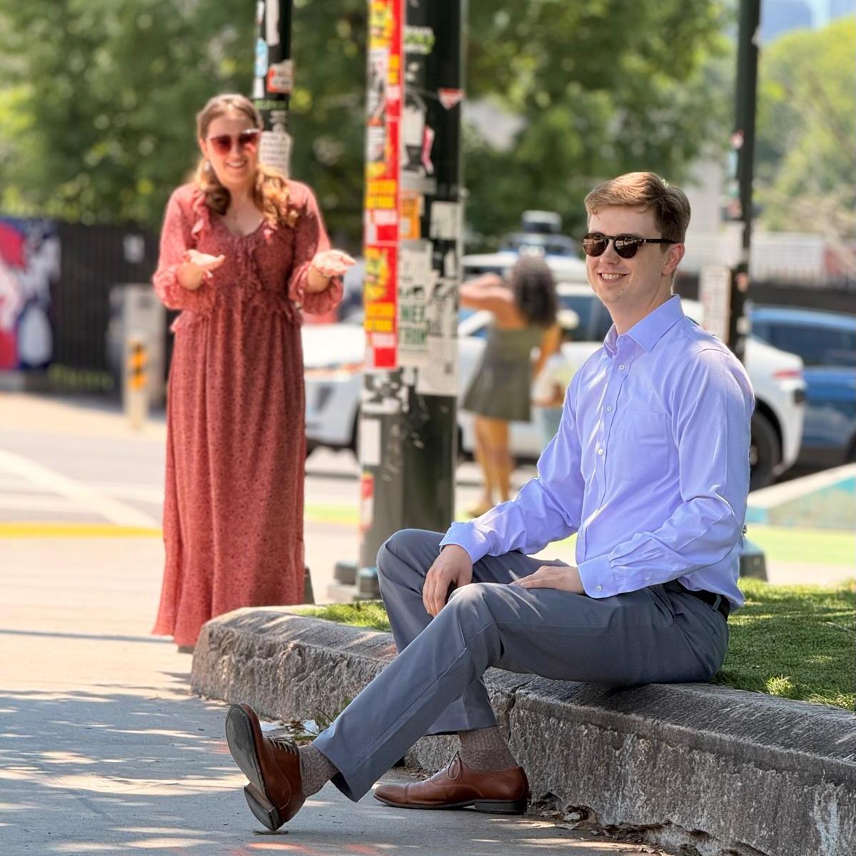 1st Date - we met on the corner of Park Tavern at Piedmont Park for Beltline + Ponce City Market