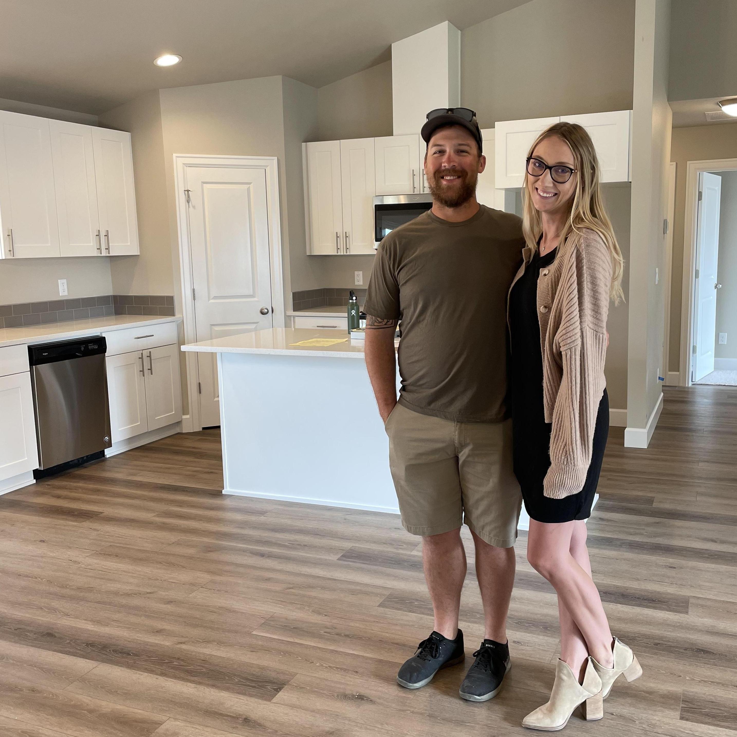 We got to experience building our first home from the ground up. Designing the little things as we went. Rob even successfully (with a facetime call first) picked out Shelby's dream white kitchen