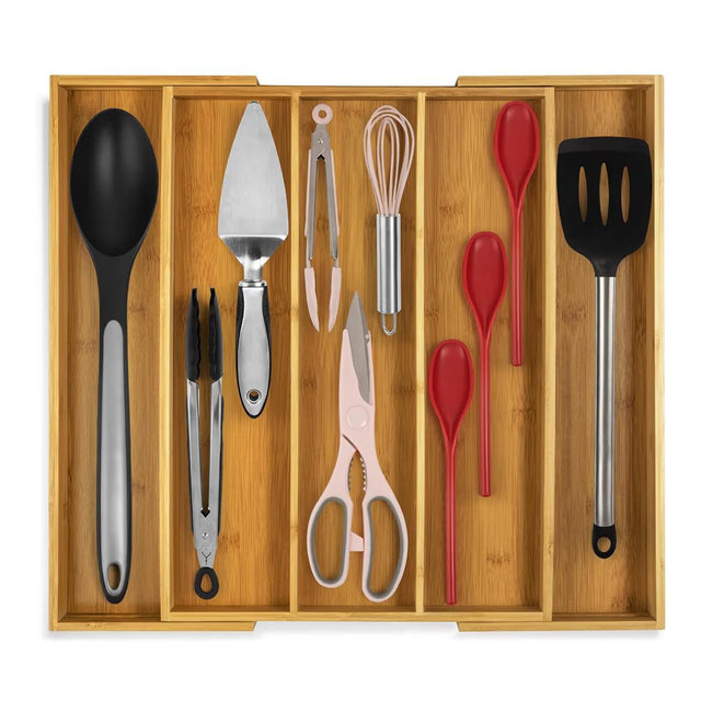 Kitchen Expandable Utensil Drawer Organizer