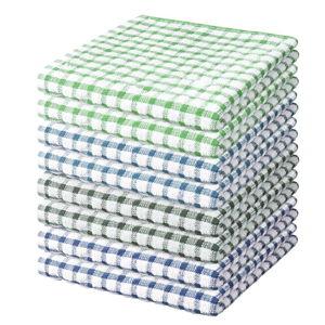 Nialnant 8 Pcs Kitchen Dish Rags,100% Cotton Soft Absorbent Quick Drying Dish Cloths for Kitchen,Washing Dishes,Cleaning rags-11 x 11In