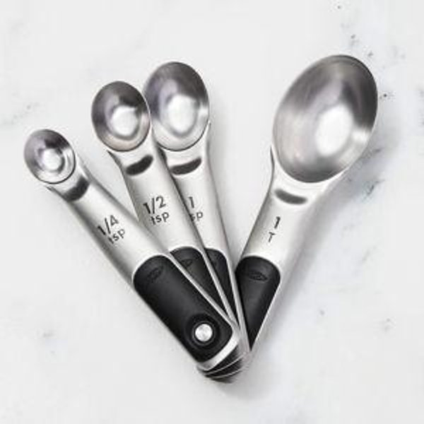 OXO Magnetic Stainless Steel Dry Measuring Cups, Set of 4